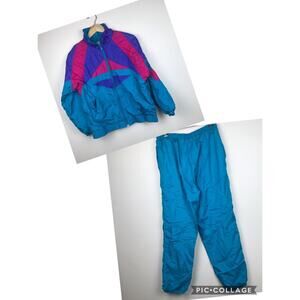 Vintage colorblock‎ jogger set large